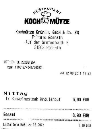 kunstig Hffner Kochmtze Restaurant